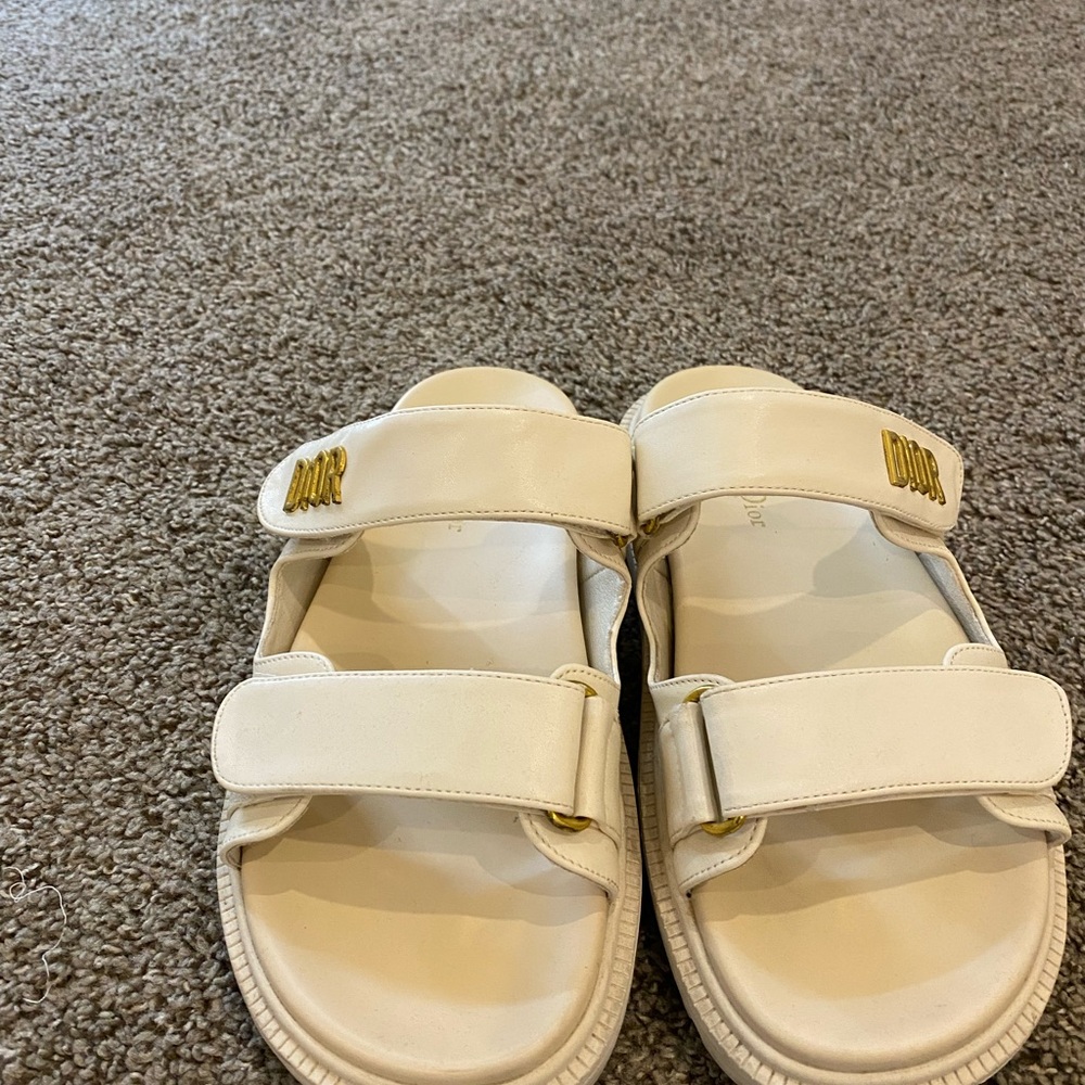 Dior Cream Sandals